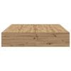 vidaXL Bettgestell Artisan-Eiche 150 x 200 cm Holzwerkstoff