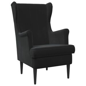 vidaXL Sessel Schwarz Samt
