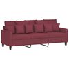vidaXL 3-Sitzer-Sofa Weinrot 180 cm Stoff