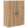 vidaXL Highboard 2 pcs Artisan-Eiche Engineered Wood und Glas