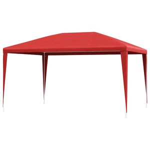 vidaXL Partyzelt Rot 400 x 300 x 255 cm PE und Stahl