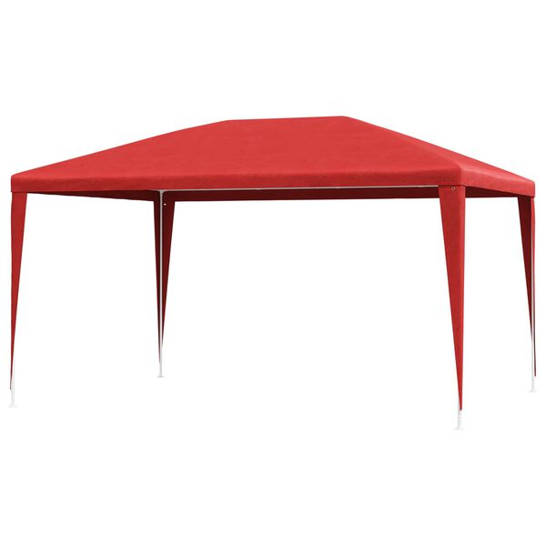 vidaXL Partyzelt Rot 400 x 300 x 255 cm PE und Stahl