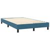 vidaXL Boxspringbett mit Matratze & LED Dunkelblau 120x210 cm Samt