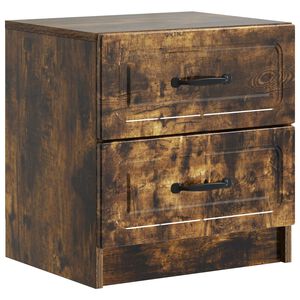 vidaXL Nachttisch Ger&auml;ucherte Eiche 43 x 34,5 x 44,5 cm Holzwerkstoff