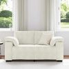 vidaXL Zweisitzer-Sofa Creme 120 cm Samt