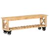 vidaXL TV-Schrank 130x30x42 cm Raues Mangoholz