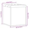 vidaXL Sitzbank mit Stauraum Altholz-Optik 42x42x45 cm Holzwerkstoff