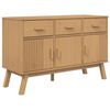 vidaXL Sideboard OLDEN Braun 114x43x73,5 cm Massivholz Kiefer