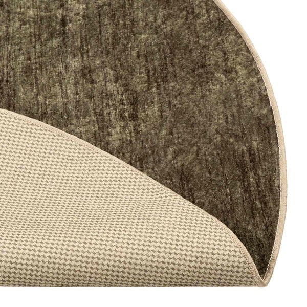 vidaXL Teppichl&auml;ufer MARSA Waldgr&uuml;n &Oslash; 120 cm Polyester und PVC