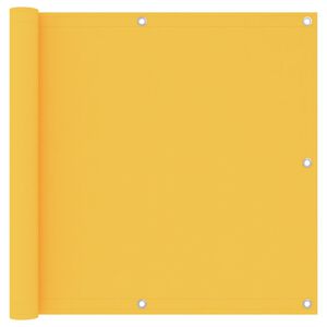 vidaXL Balkon-Sichtschutz Gelb 90x500 cm Oxford-Gewebe