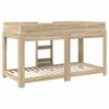 vidaXL Etagenbett f&uuml;r Kinder Sonoma-Eiche 100 x 190 cm Holzwerkstoff