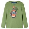 Kinder-Langarmshirt Helles Khaki 128