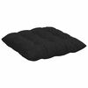 vidaXL Sitzkissen 2 pcs Schwarz 40 x 40 x 6 cm Stoff
