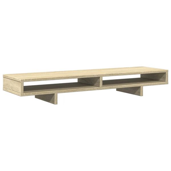 vidaXL Monitorst&auml;nder Sonoma-Eiche 100x27x15 cm Holzwerkstoff