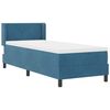 vidaXL Boxspringbett mit Matratze Dunkelblau 200 x 80 cm Samt