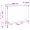 vidaXL Konsolentisch Altholz 100 x 22,5 x 75 cm Holzwerkstoff