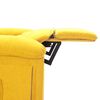 vidaXL Massagesessel Hellgelb Stoff