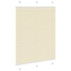vidaXL Plissee Creme 110x100 cm Stoffbreite 109,4 cm Polyester