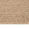 vidaXL Teppich ZIZUR Beige 80x200 cm Jute-Optik Indoor und Outdoor