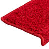 vidaXL Stufenmatten 30 Stk. 65x21x4 cm Rot Rechteckiger Rand