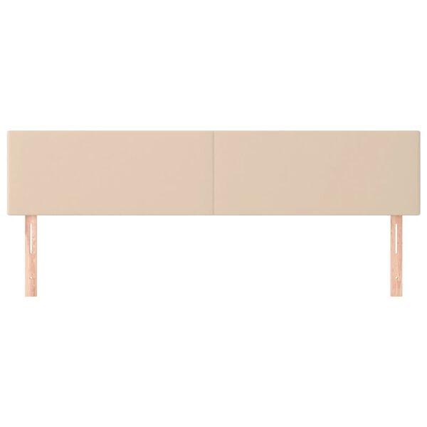 vidaXL Kopfteile Cappuccino-Braun 180x5x78/88 cm Kunstleder
