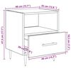 vidaXL Nachttisch 2 pcs Schwarz 40 x 35 x 47,5 cm Holzwerkstoff