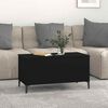 vidaXL Couchtisch Schwarz 90x44,5x45 cm Holzwerkstoff