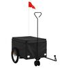 vidaXL Fahrradanh&auml;nger Schwarz 30 kg Eisen