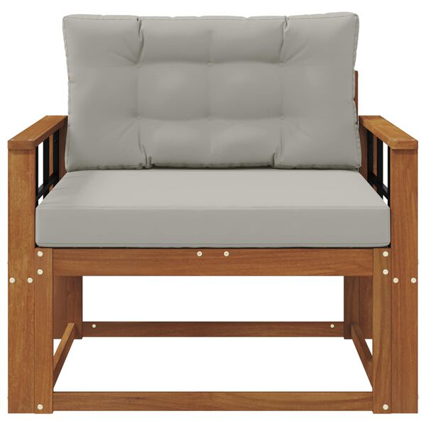 vidaXL Outdoor Mittelsofa Massivholz Akazie Natur