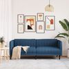 vidaXL Sofa 2-Sitzer Blau Stoff
