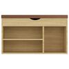vidaXL Schuhbank mit Kissen Sonoma-Eiche 80x30x47 cm Holzwerkstoff