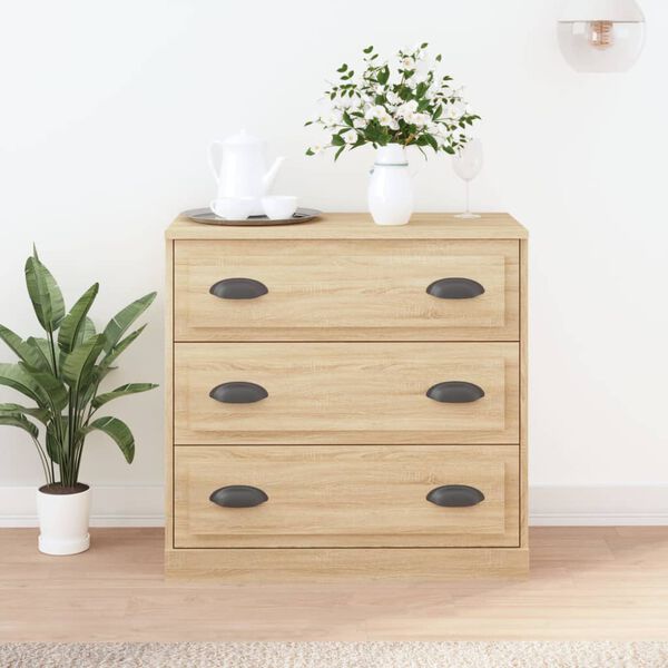 vidaXL Sideboard Sonoma-Eiche 70x35,5x67,5 cm Holzwerkstoff