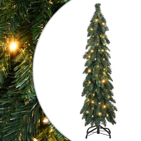 vidaXL K&uuml;nstlicher Weihnachtsbaum mit Beleuchtung 60 LEDs 120 cm