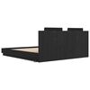vidaXL Bettgestell mit Kopfteil Schwarz Eichen-Optik 180 x 200 cm