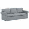 vidaXL Sofa Hellgrau 215 x 82 x 80 cm Stoff