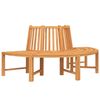 vidaXL Baumb&auml;nke 2 Stk. Halbrund &Oslash;201 cm Massivholz Teak
