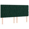vidaXL Kopfteil Dunkelgr&uuml;n 180x7x118/128 cm Samt