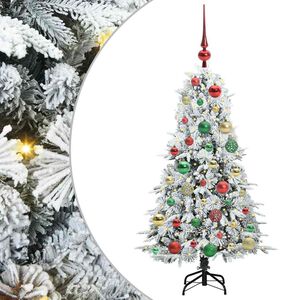 vidaXL K&uuml;nstlicher klappbarer Weihnachtsbaum Wei&szlig; 120 cm PE und PVC