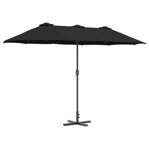 vidaXL Gartensonnenschirm 370 x 197 x 239 cm Polyester und Aluminium