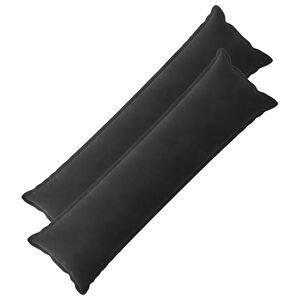 vidaXL Kissen mit Kissen HOUTEN 2 Stk. Schwarz Samt