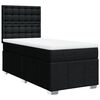 vidaXL Boxspringbett mit Matratze Schwarz 100x200 cm Stoff