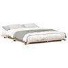 vidaXL Bettrahmen Braun 160 x 210 cm Massives Kiefernholz