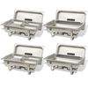 vidaXL Chafing Dish Set 4-tlg. Edelstahl