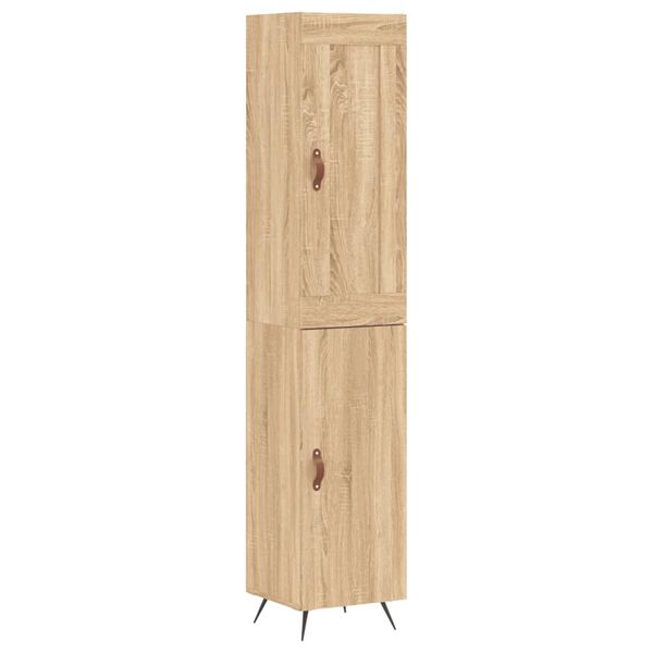 vidaXL Highboard Sonoma-Eiche 34,5x34x180 cm Holzwerkstoff