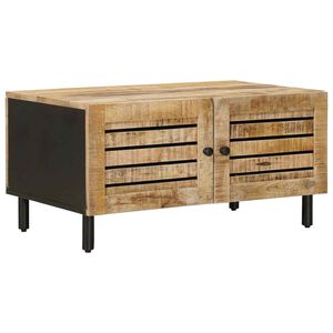 vidaXL Couchtisch Natur 80 x 50 x 40 cm Massivholz Mango
