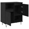 vidaXL Sideboard 2 pcs Schwarz Eichen-Optik 60 x 35 x 70 cm