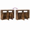 vidaXL Sideboard Ger&auml;ucherte Eiche 116 x 30 x 75 cm Holzwerkstoff