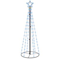 vidaXL LED-Weihnachtsbaum Kegelform Blau 108 LEDs 70x180 cm