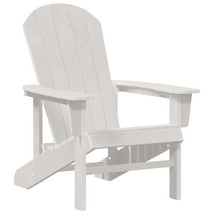 vidaXL Adirondack-Stuhl Wei&szlig; HDPE