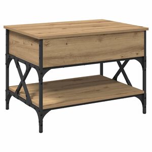 vidaXL Couchtisch Artisan-Eiche 70x50x50cm Holzwerkstoff